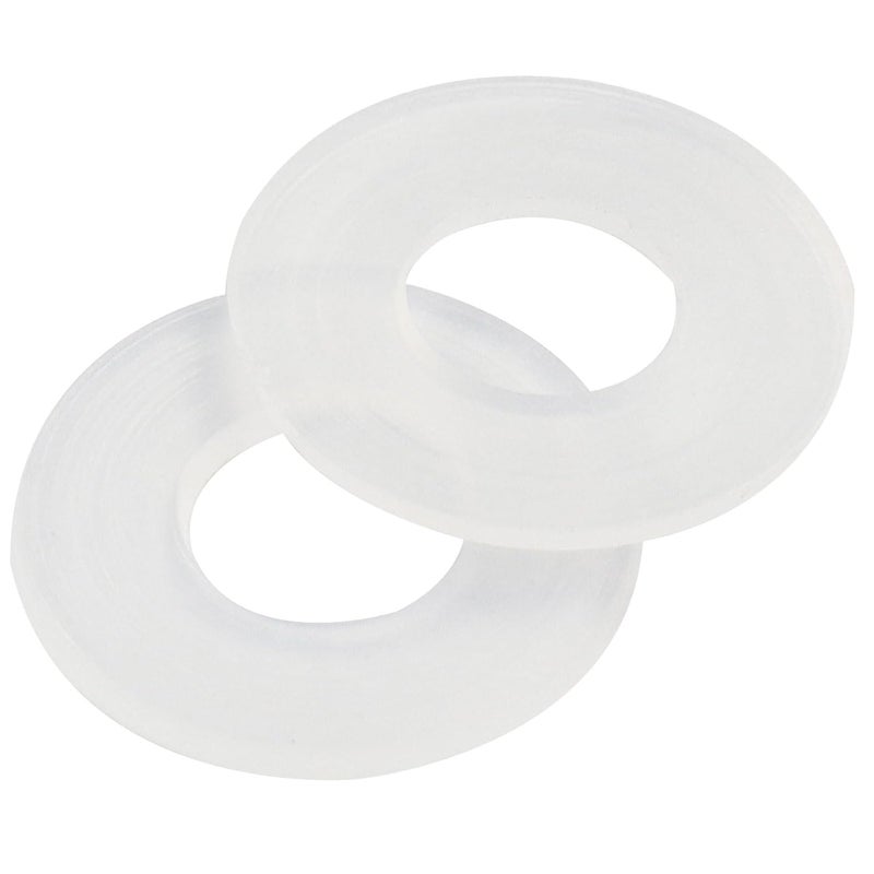OSVJE 100 Pack 1/4" ID x 1/2" OD Clear Nylon Flat Washer, 1mm Thickness Replacement Gasket Nylon Round Washer Spacer for Faucet Plastic Gasket/Pipe Water Hose (M6 x 13mm x 1mm) - Image 5